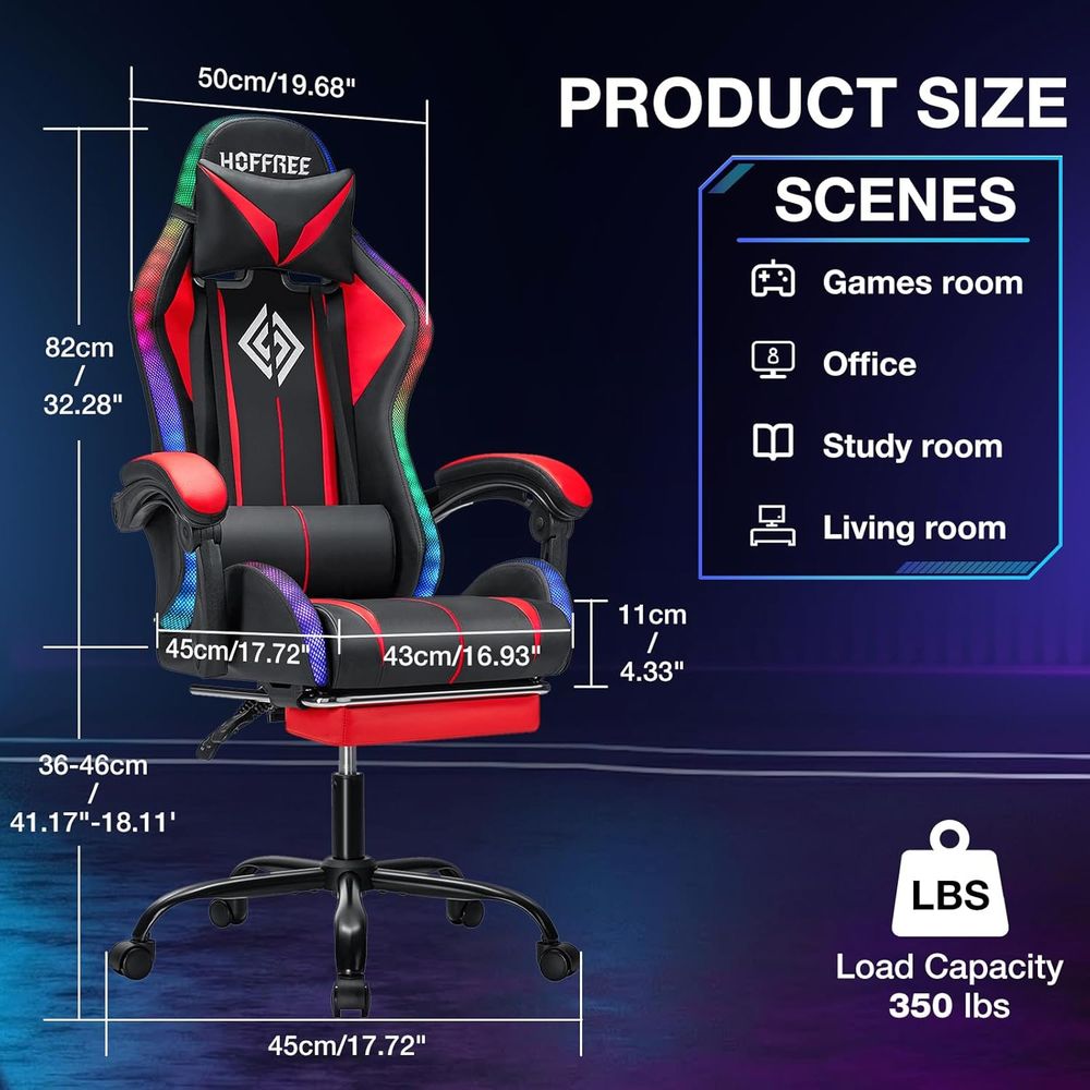 Silla Gaming RGB con Altavoces - Video Games reseña y precio