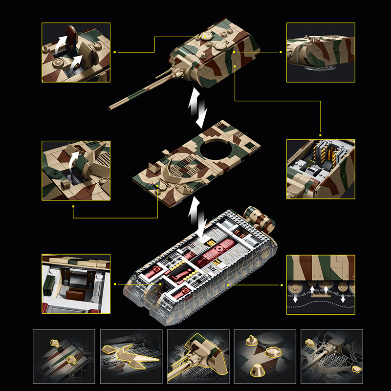 Bloques de Construcción de Tan - Lego Compatible Military Tank reseña y precio