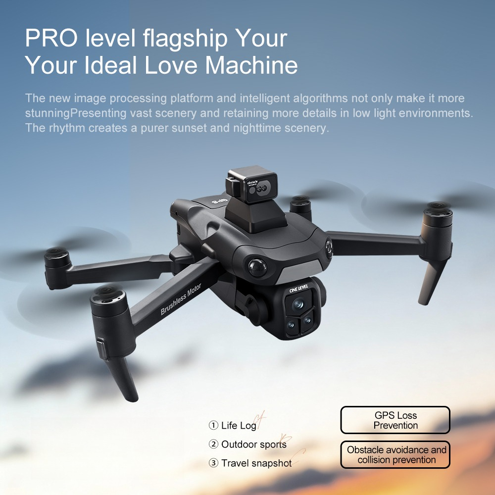 Dron Plegable Original A1R3S c - Fpv Brushless Rc Drone 4K reseña y precio