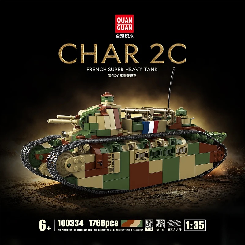 Tanque Súper Pesado Francés Ch - Lego Compatible Military Tank reseña y precio